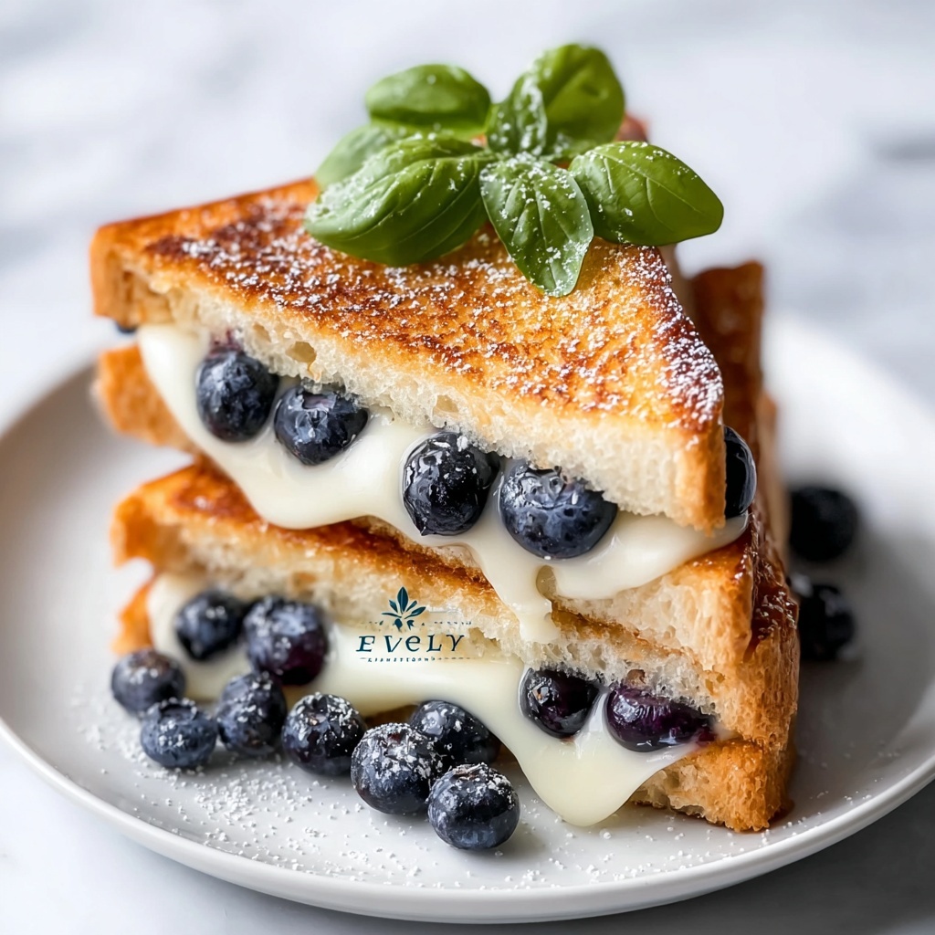 Blueberry Brie Grilled Cheese Sandwich Recipe - Recipe Image