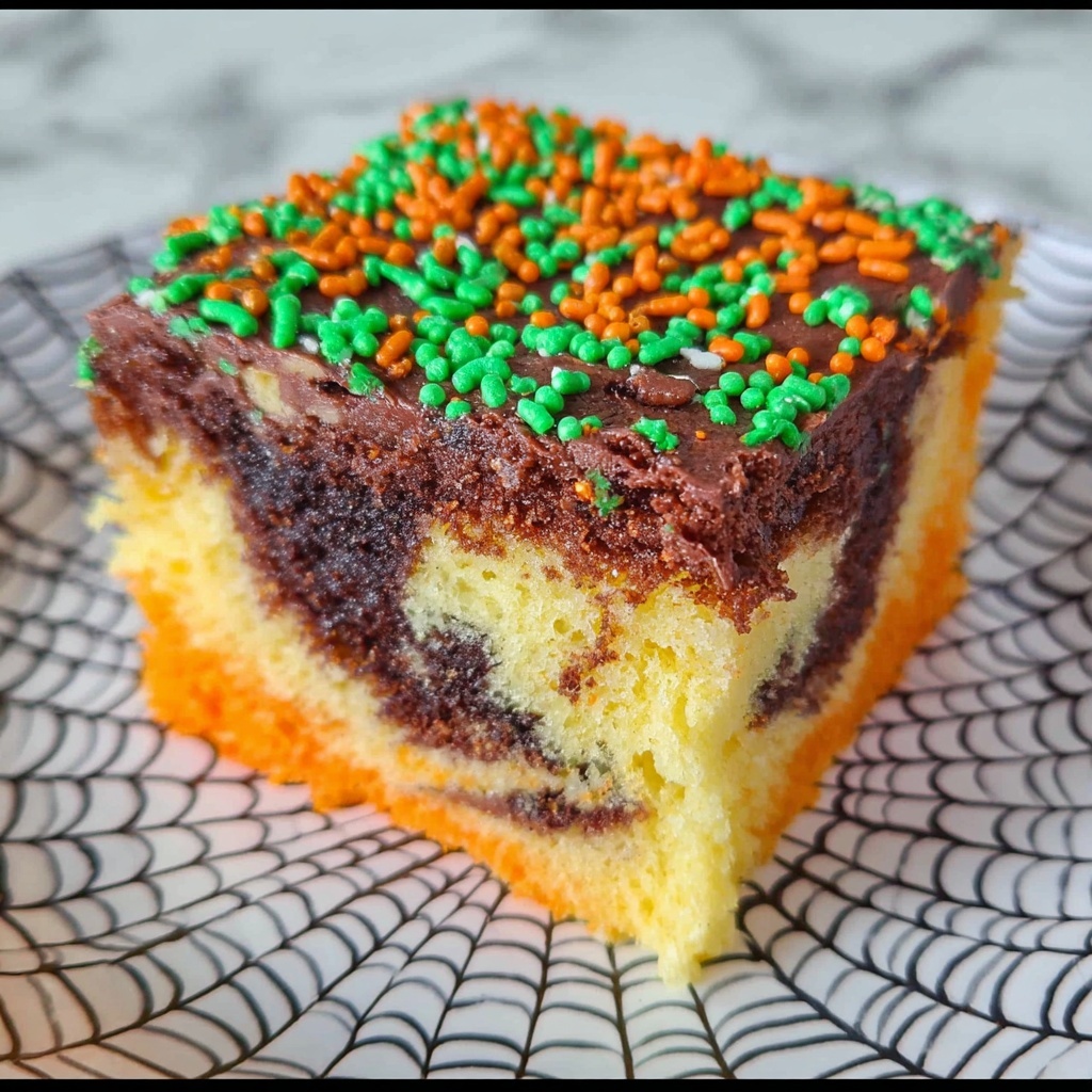 Halloween Poke Cake Recipe - Recipe Image