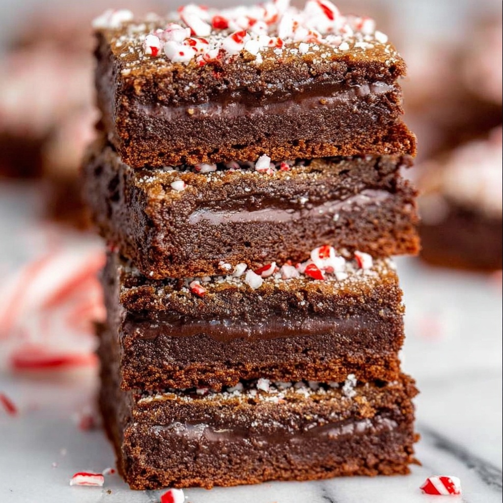 Peppermint Chocolate Cake Mix Bars Recipe - Recipe Image