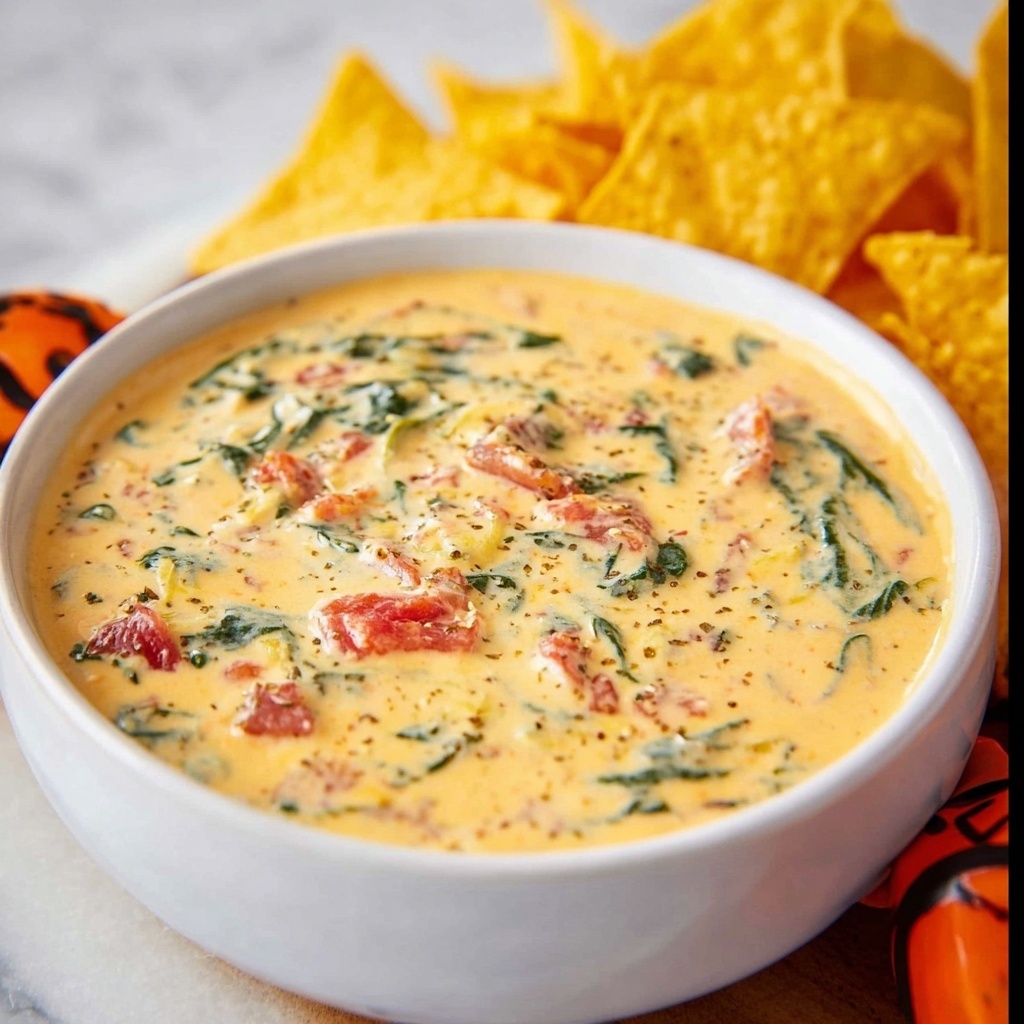 Easy Spinach Queso Recipe - Recipe Image