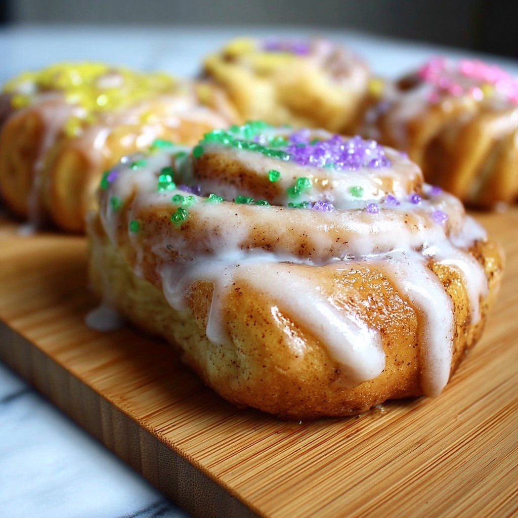 Easy King Cake Knots Recipe - Recipe Image