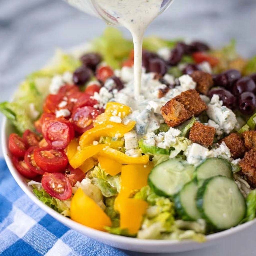 Creamy Greek Salad Recipe - Recipe Image