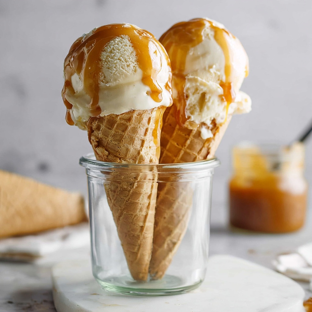 Vegan Caramel Ice Cream (No-Churn) Recipe - Recipe Image