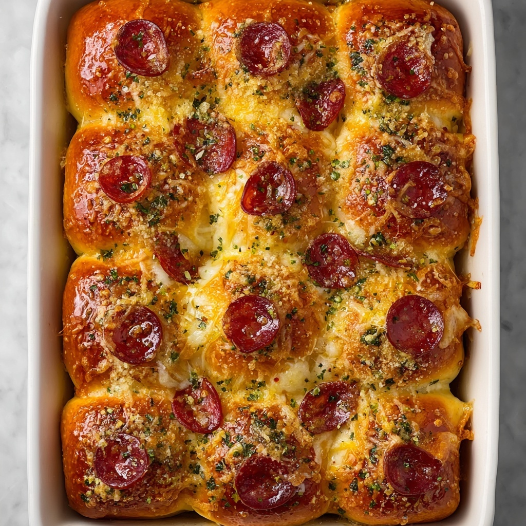 Pepperoni Pizza Hawaiian Rolls Recipe - Recipe Image