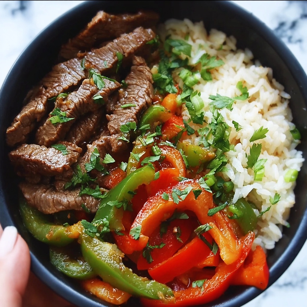 High Protein Steak Fajita Bowl Recipe - Recipe Image