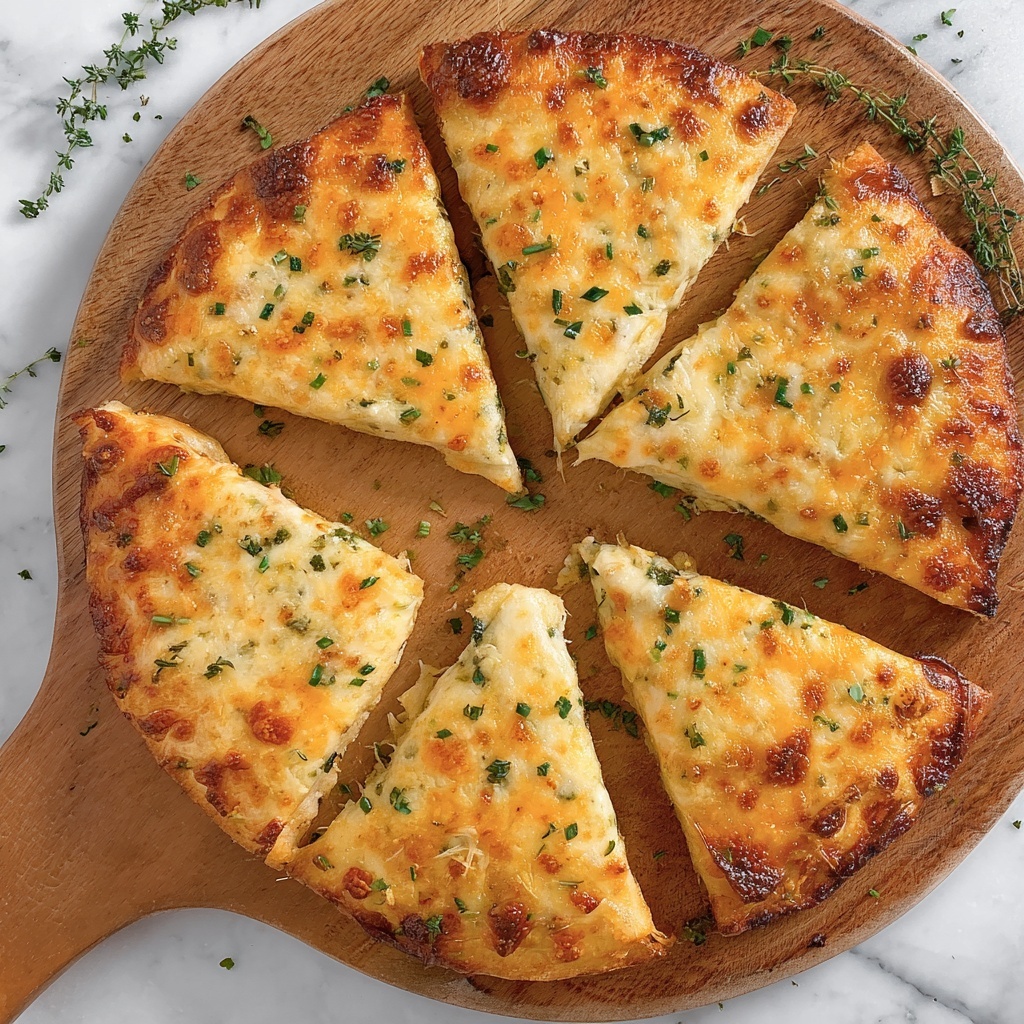 Air Fryer Cheesy Tortilla Garlic Bread Recipe - Recipe Image