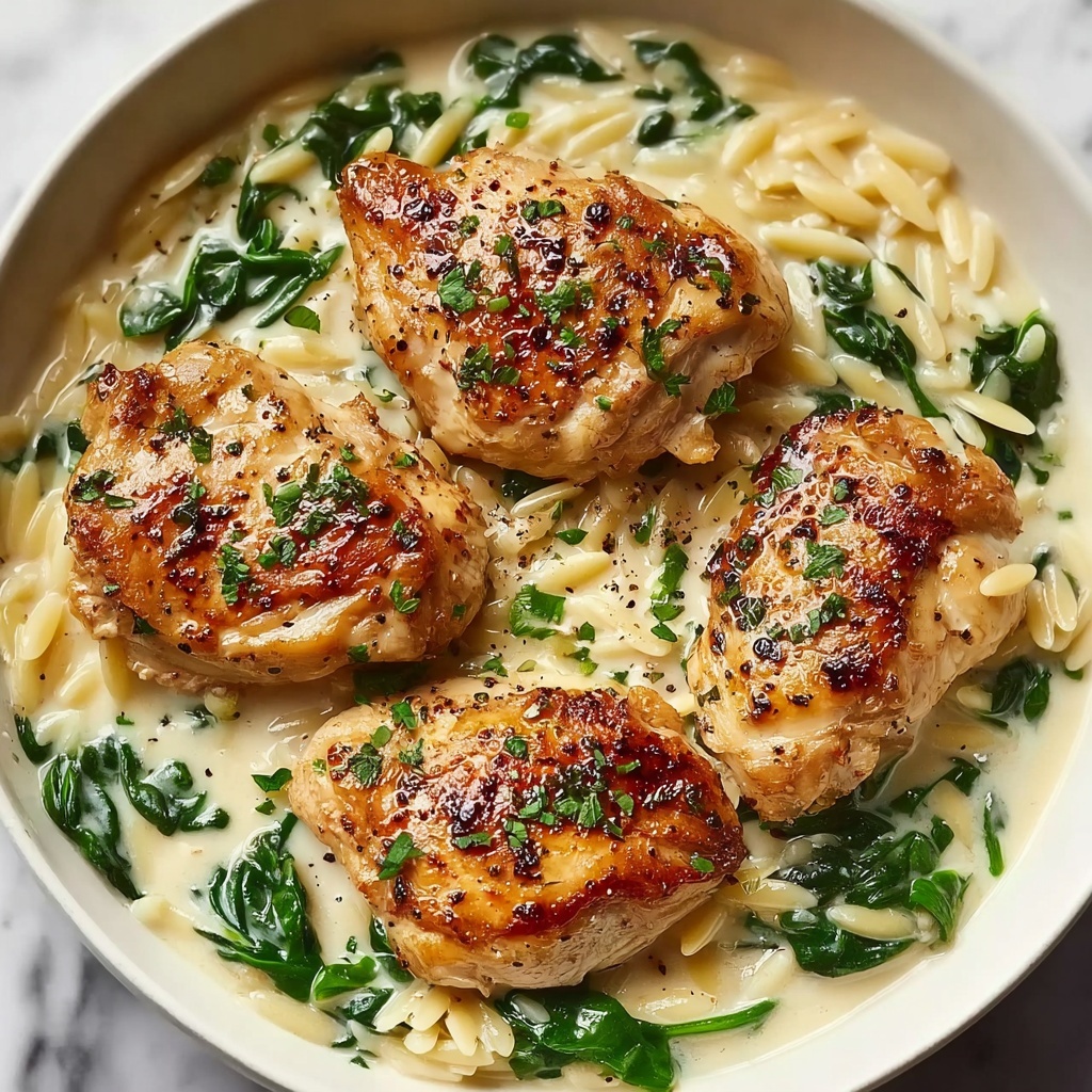 Boursin Orzo with Chicken Recipe - Recipe Image