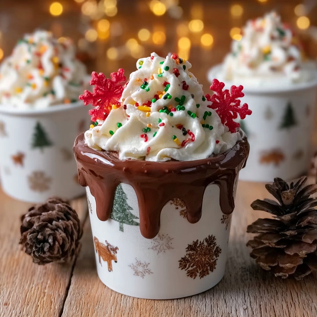 Christmas Chocolate Hot Cups Recipe - Recipe Image