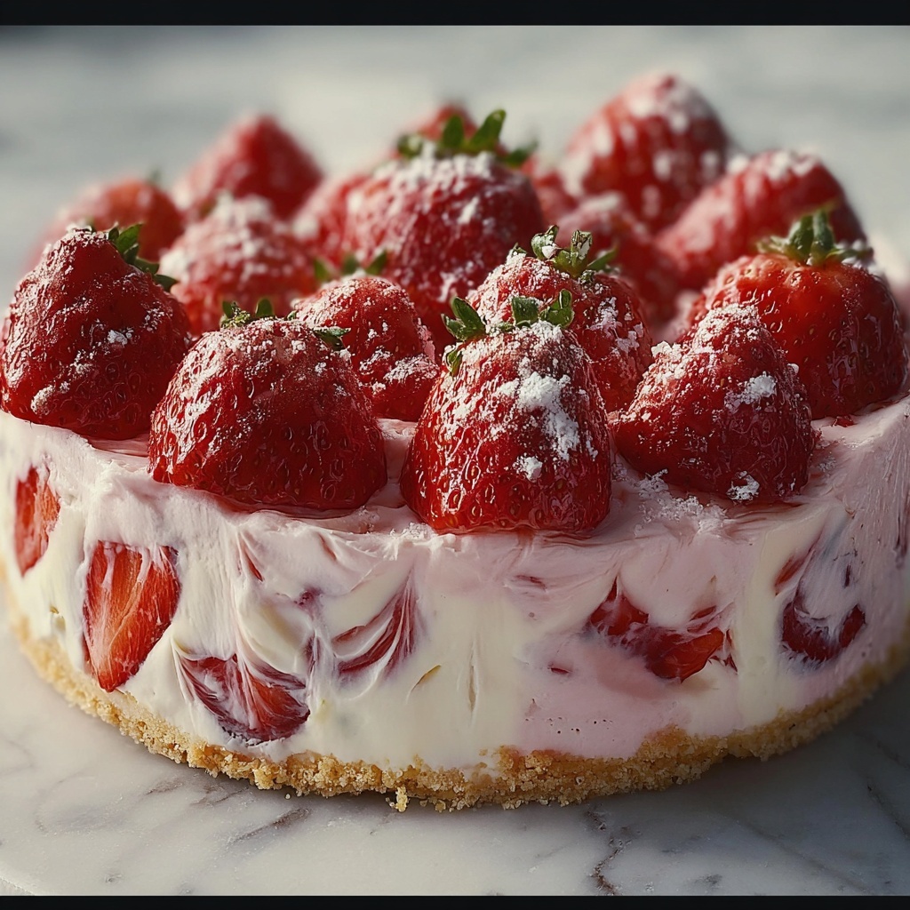 Strawberry Italian Cream Pound Cake Recipe - Recipe Image