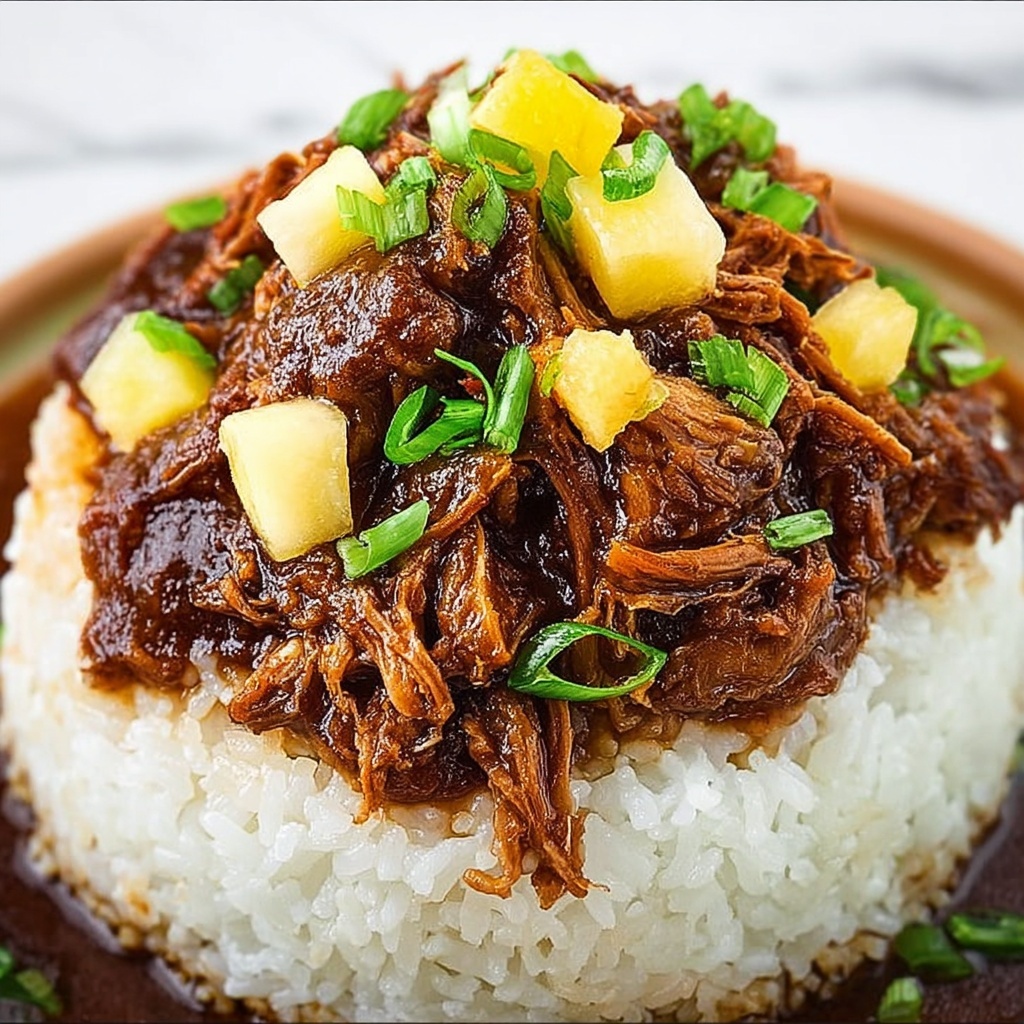 Crockpot Hawaiian BBQ Chicken Recipe - Recipe Image
