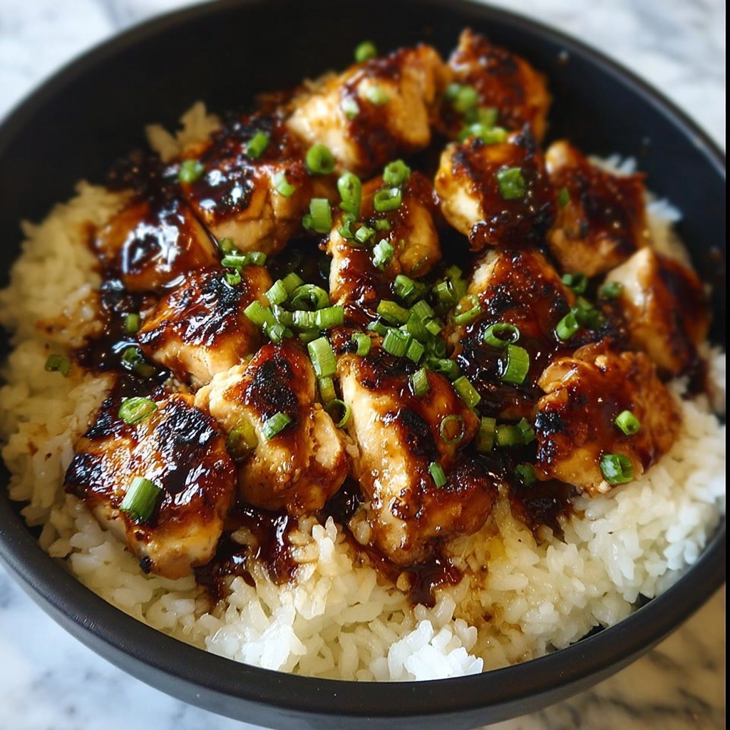 Honey BBQ Chicken Rice Recipe - Recipe Image