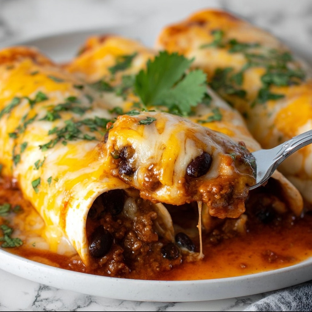 Veggie Black Bean Enchiladas Recipe - Recipe Image