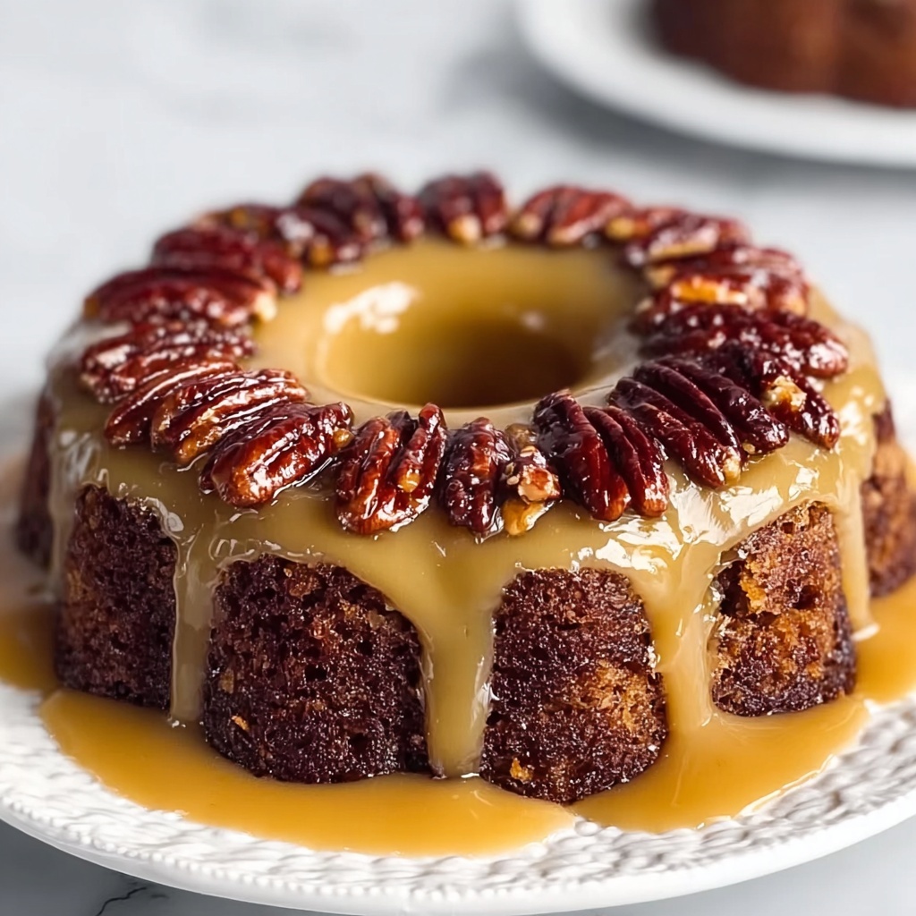 Pecan Upside Down Cake Recipe - Recipe Image