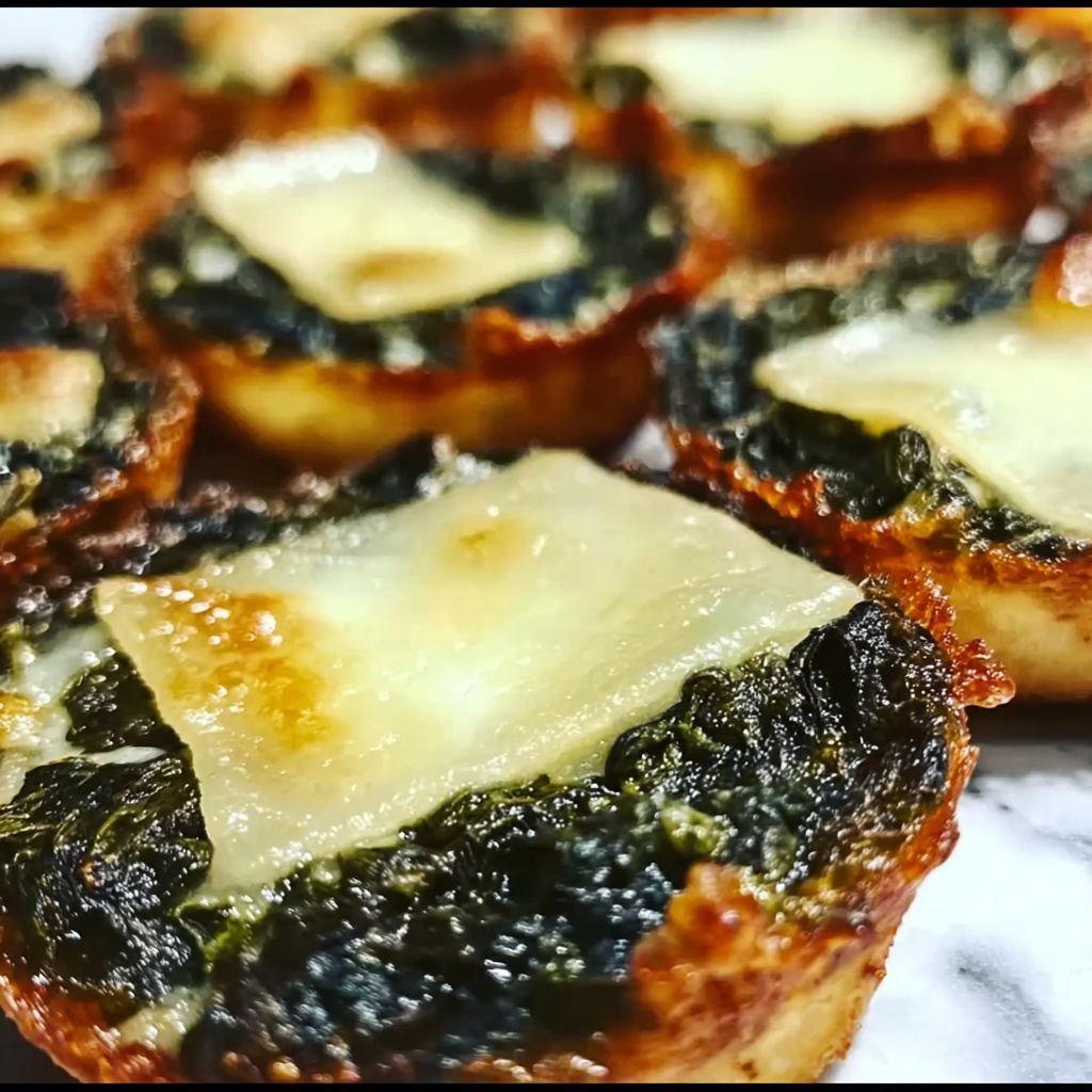 Spinach Dip Cheese Crisps Recipe - Recipe Image