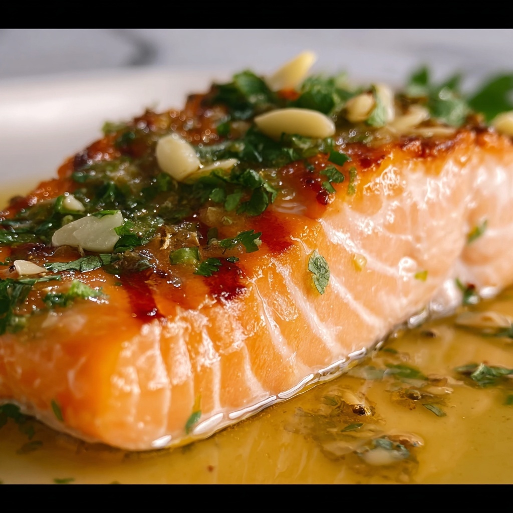Cilantro Lime Honey Garlic Salmon Baked in Foil Recipe - Recipe Image