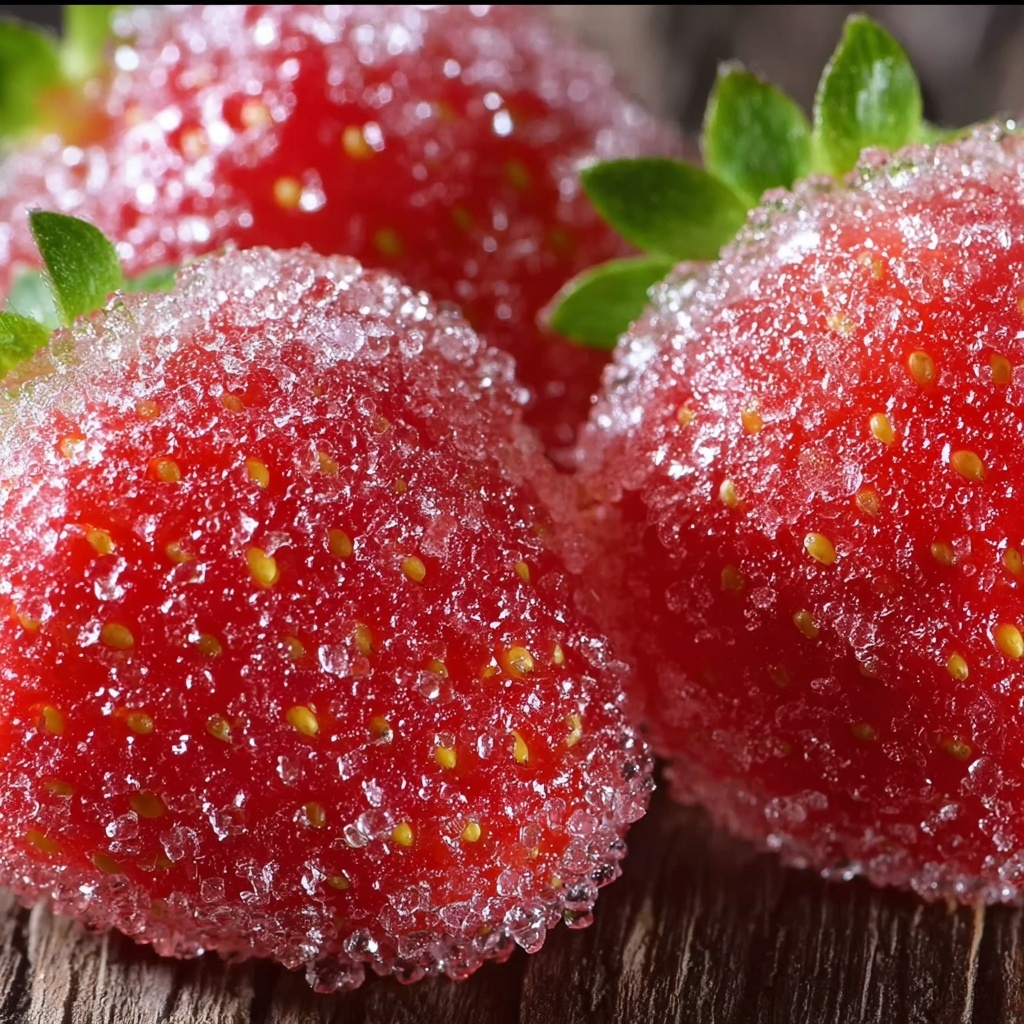 Rock Candy Sugar-Coated Strawberries Recipe - Recipe Image