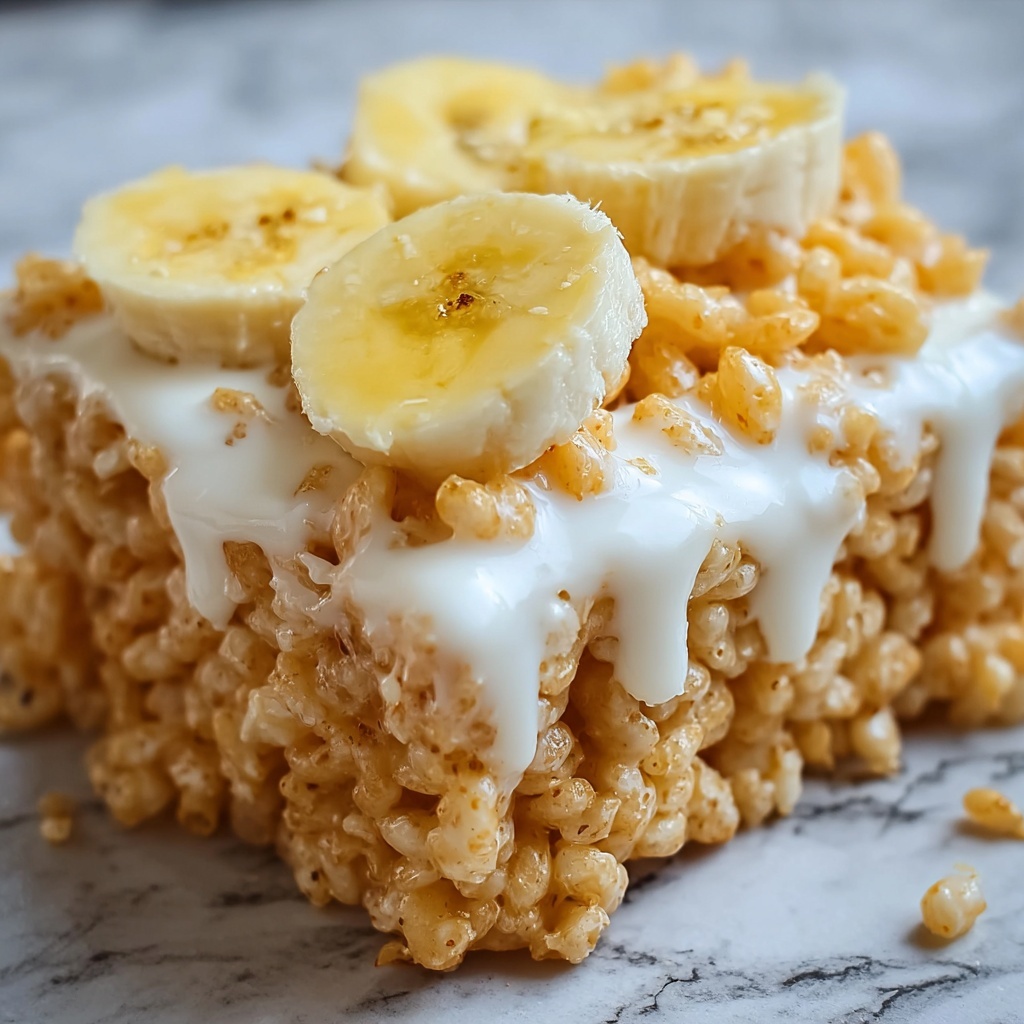 Banana Pudding Rice Krispies Treats Recipe - Recipe Image