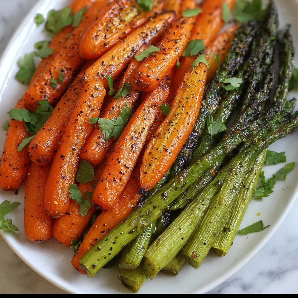 Roasted Asparagus & Carrots Recipe - Recipe Image