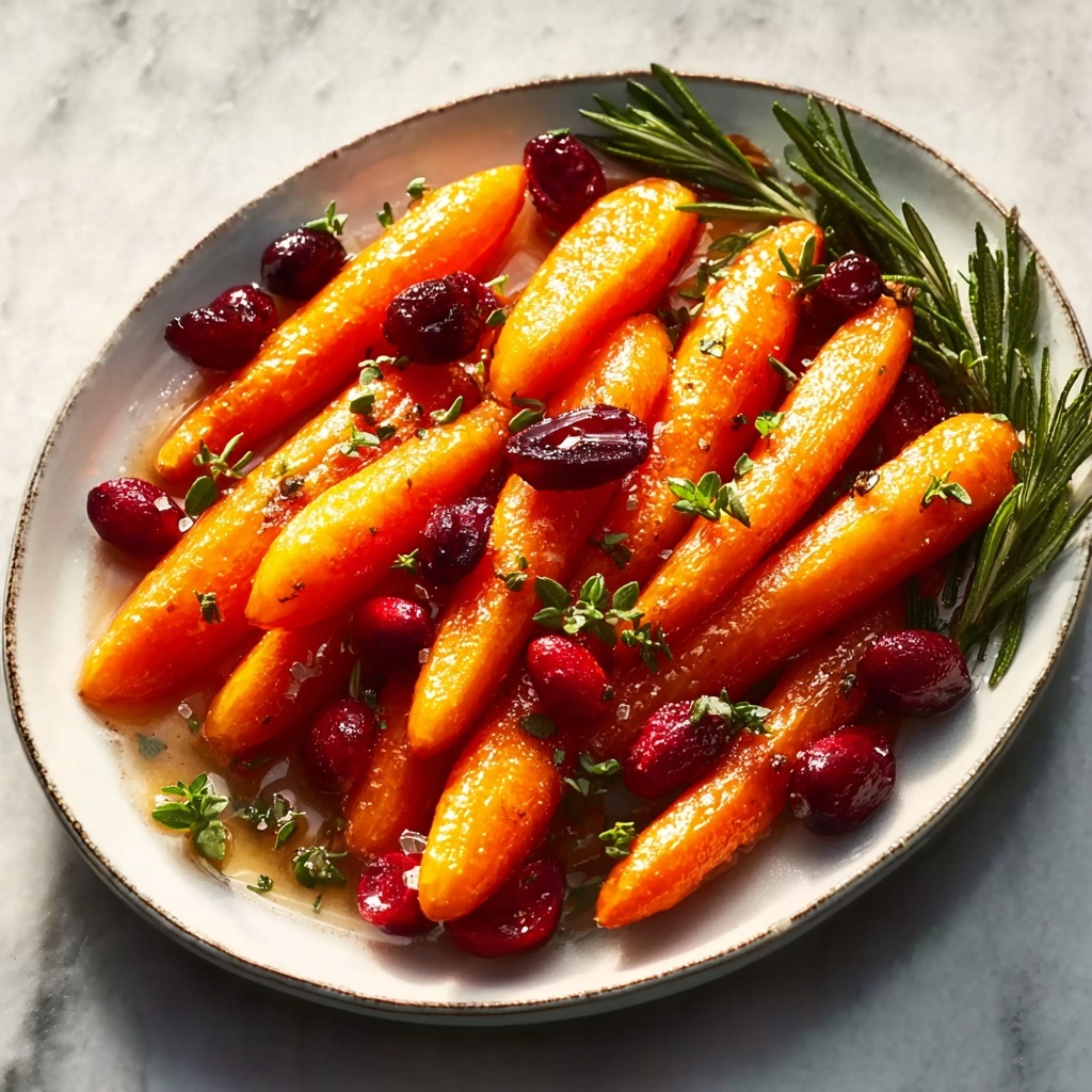 Maple Roasted Carrots with Cranberries Recipe - Recipe Image
