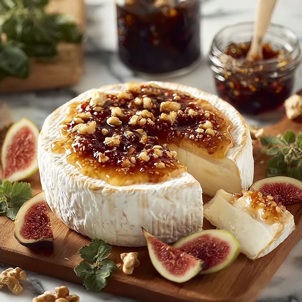 Boursin Cheese with Fig Jam and Pistachios Recipe - Recipe Image