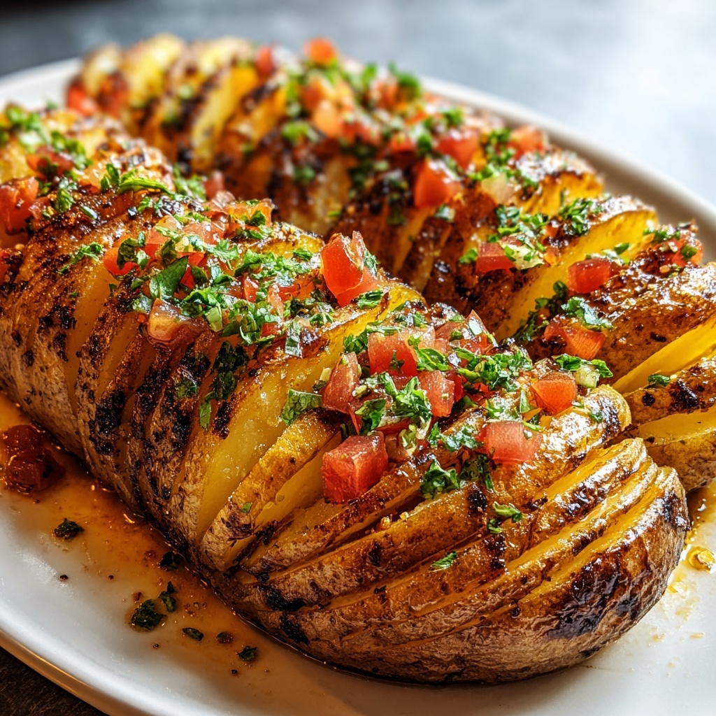 Grilled Baked Potatoes with Crispy Skins and Toppings Recipe - Recipe Image