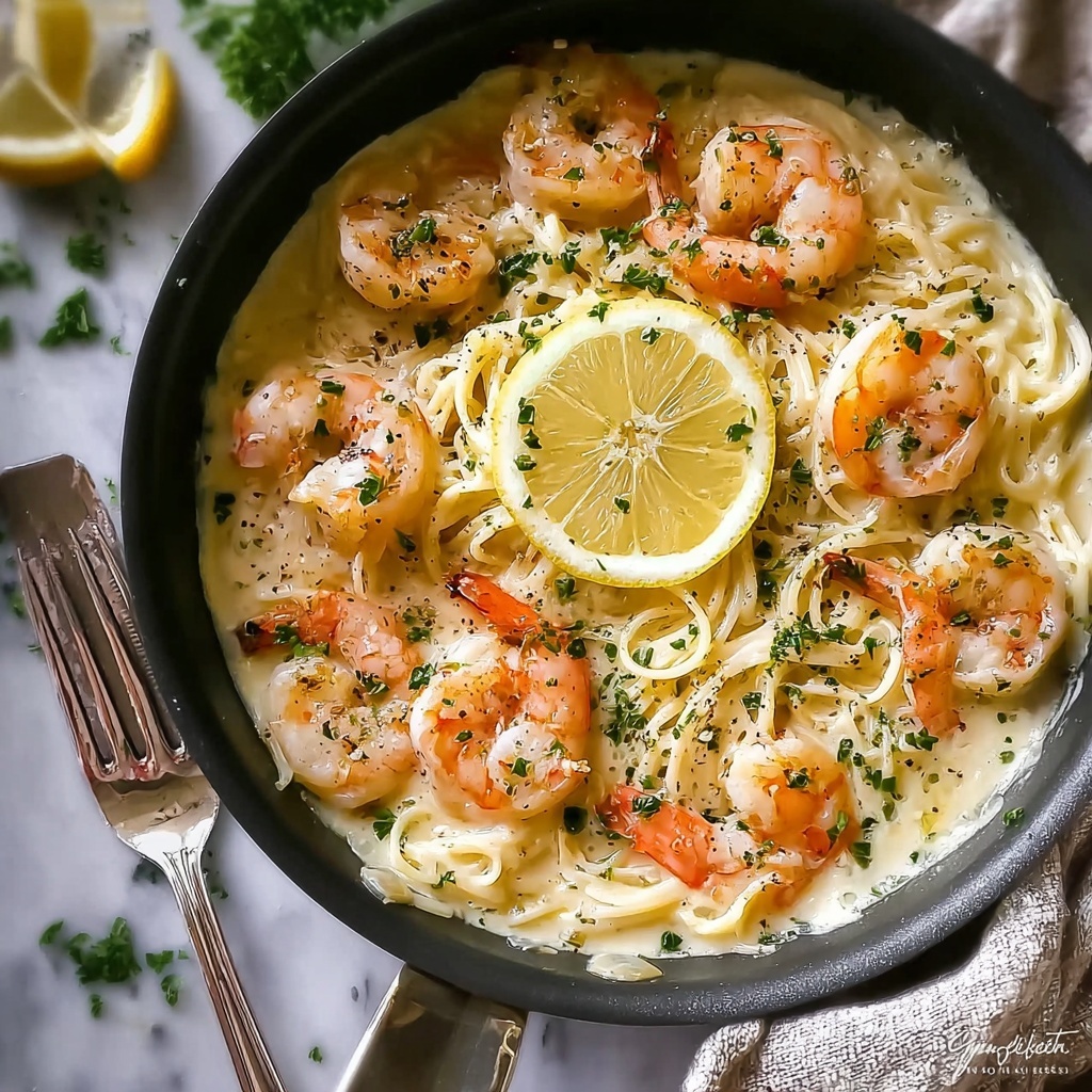 Creamy Lemon Parmesan Shrimp Recipe - Recipe Image
