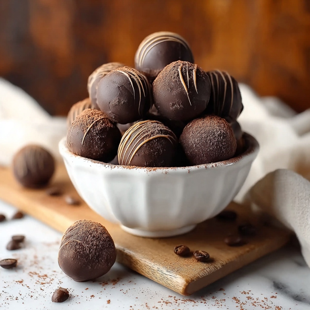 Dark Chocolate Coffee Truffles Recipe - Recipe Image