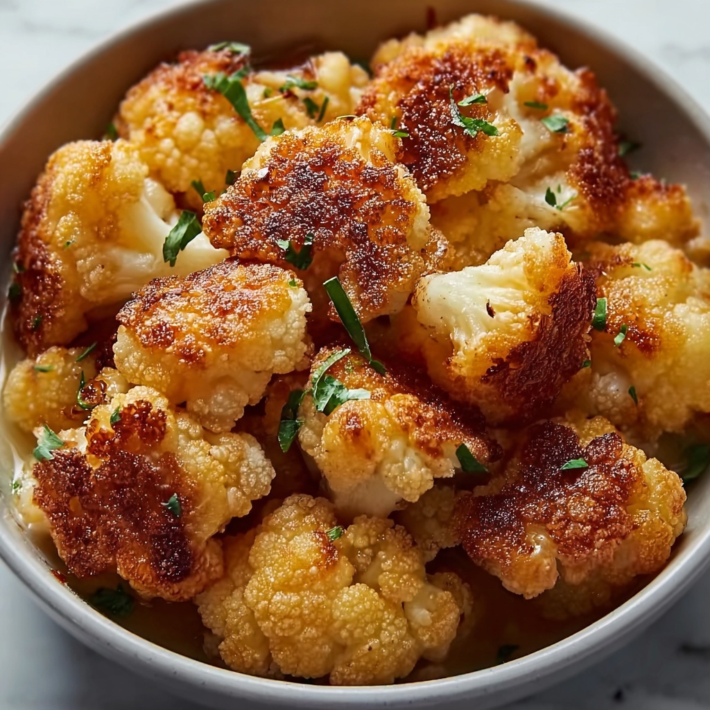 Crispy Oven-Roasted Cauliflower with Garlic and Paprika Recipe - Recipe Image