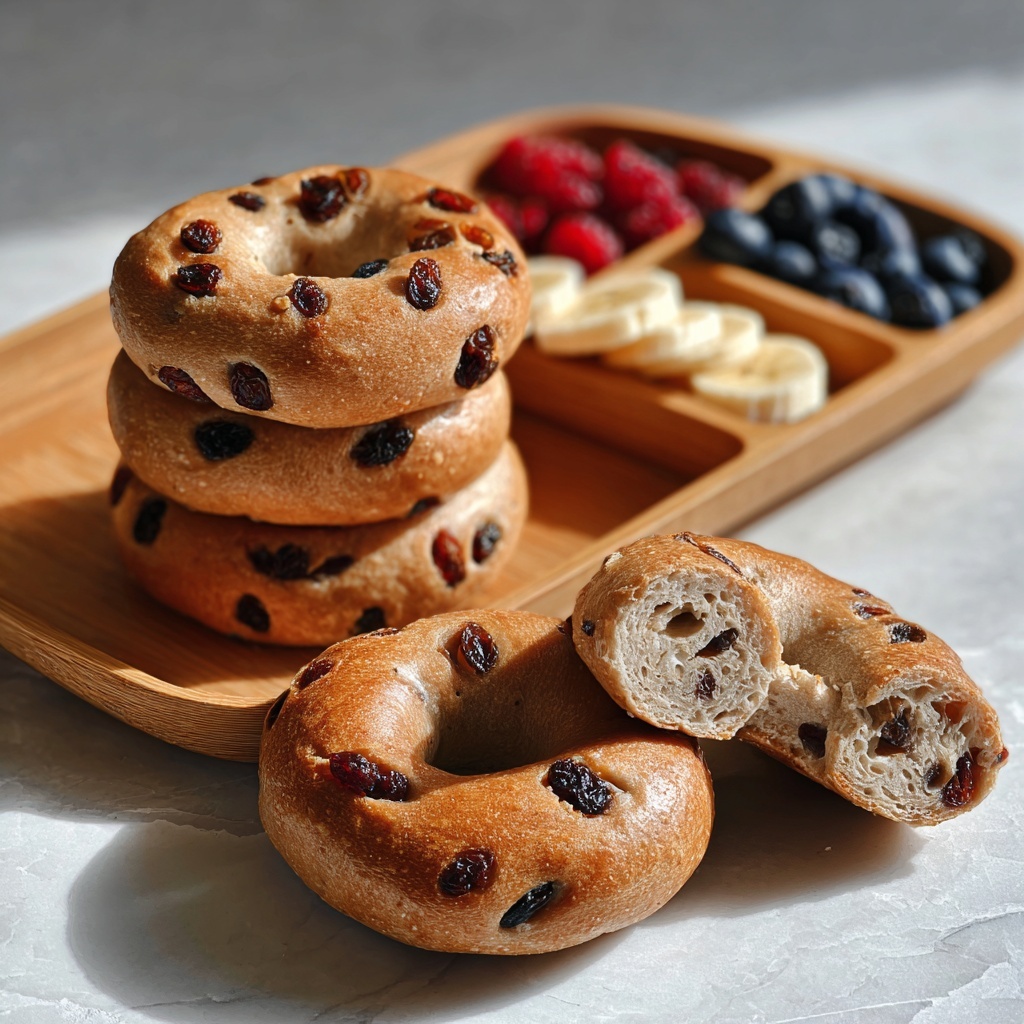 Cinnamon Raisin Bagels Recipe - Recipe Image