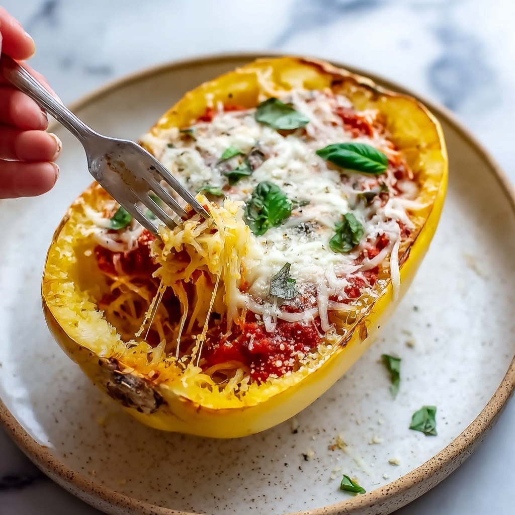 Chicken Parmesan Stuffed Spaghetti Squash Recipe - Recipe Image