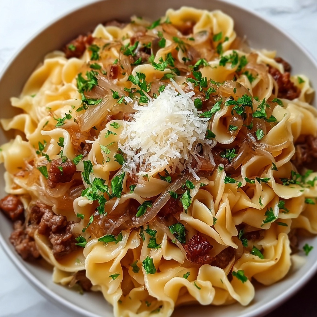 French Onion Beef and Noodles Recipe - Recipe Image