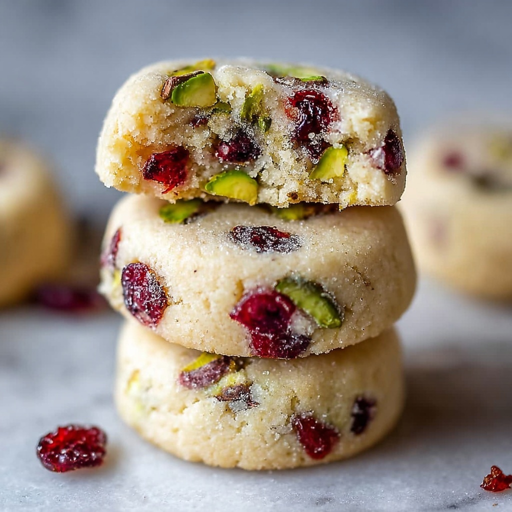 Cranberry Pistachio Shortbread Recipe - Recipe Image