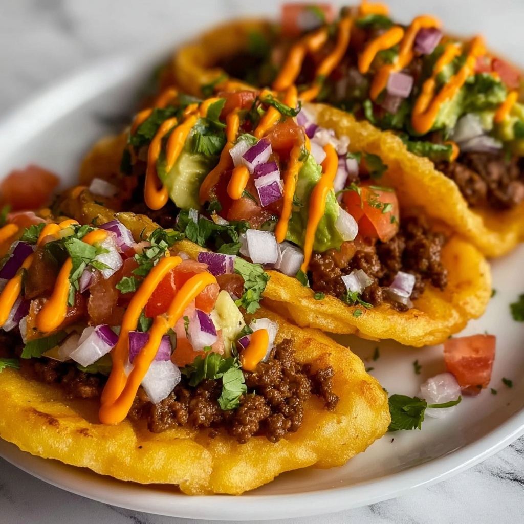 Navajo Tacos with Indian Fry Bread Recipe - Recipe Image