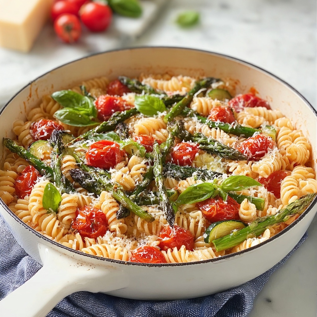 One-Pot Pasta Primavera Recipe - Recipe Image