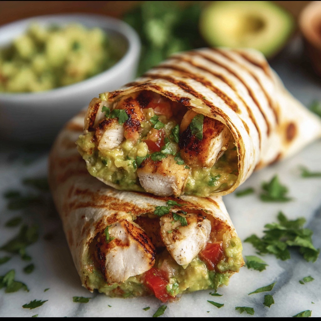 Chicken Avocado Ranch Burritos Recipe - Recipe Image