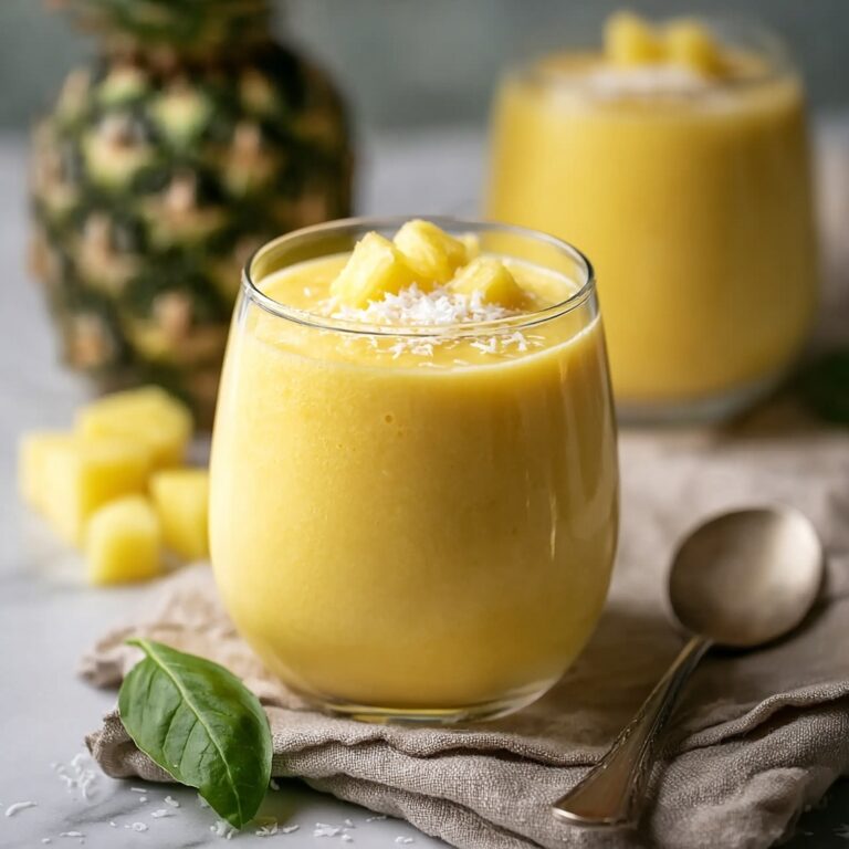 Fruity Summer Cold Pineapple Soup Recipe
