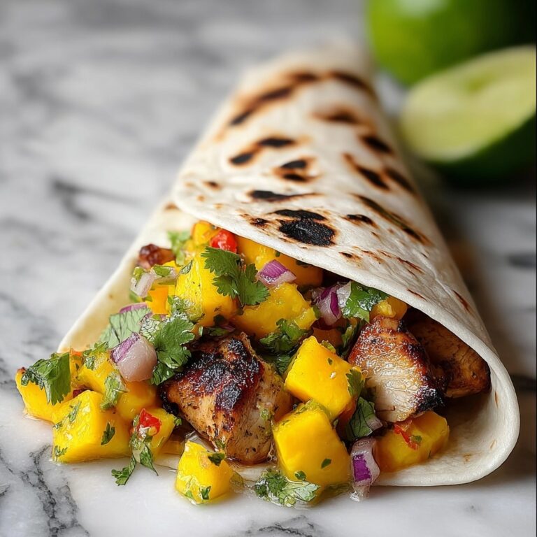 Jerk Chicken Burritos with Mango Salsa Recipe