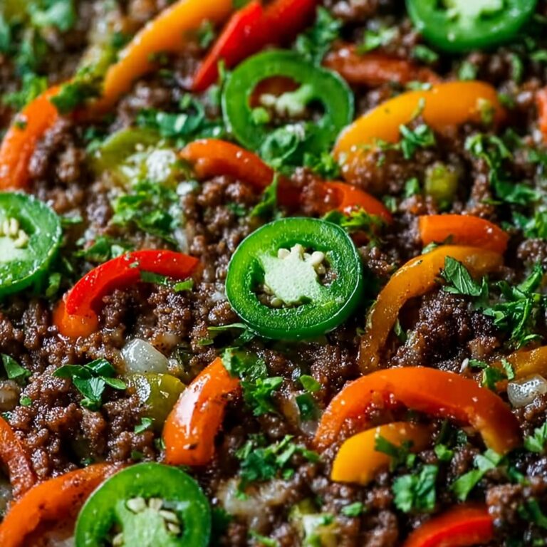 Spicy Jalapeño Popper Mediterranean Ground Beef Stir Fry Recipe