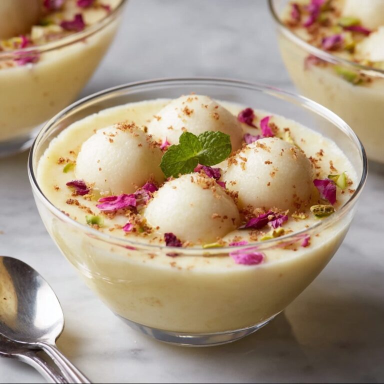 Custard Rasgulla Recipe