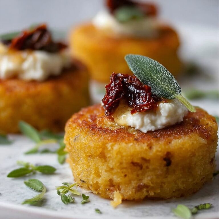 Sundried Tomato Polenta Bites Recipe