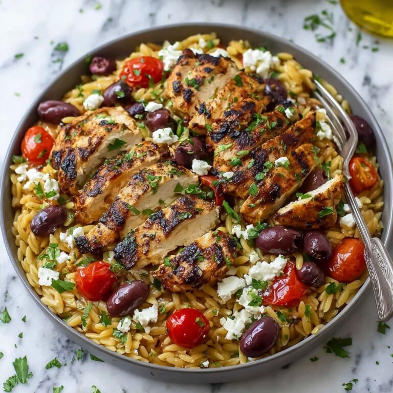 Healthy Mediterranean Chicken Orzo Recipe