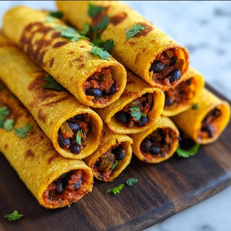 Easy Black Bean Taquitos Recipe