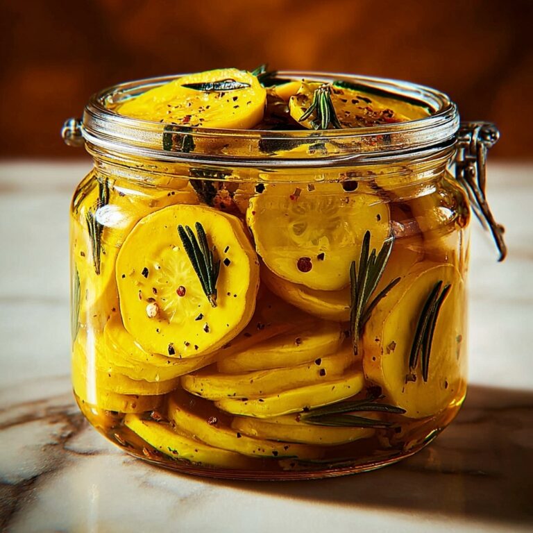 Sweet Yellow Squash Pickles Recipe