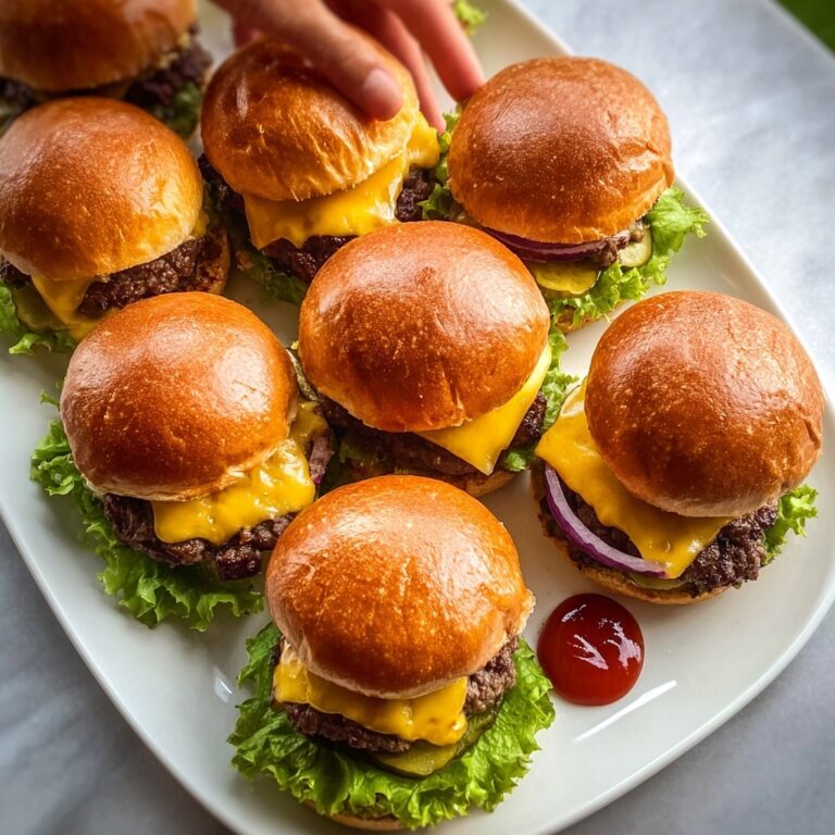Juicy Grilled Cheeseburger Sliders Recipe