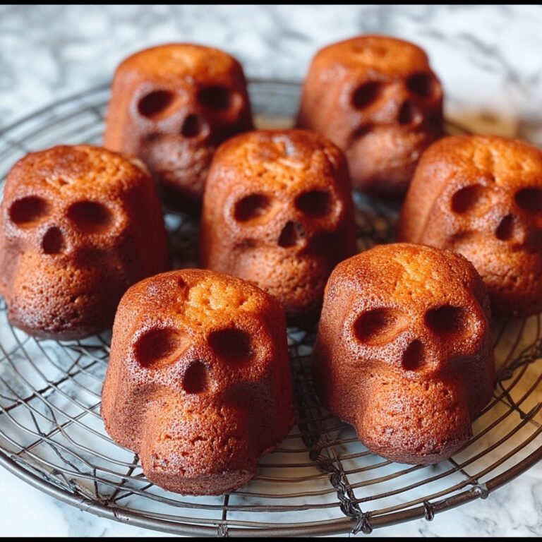 Chocolate Lava Skull Cakes Recipe