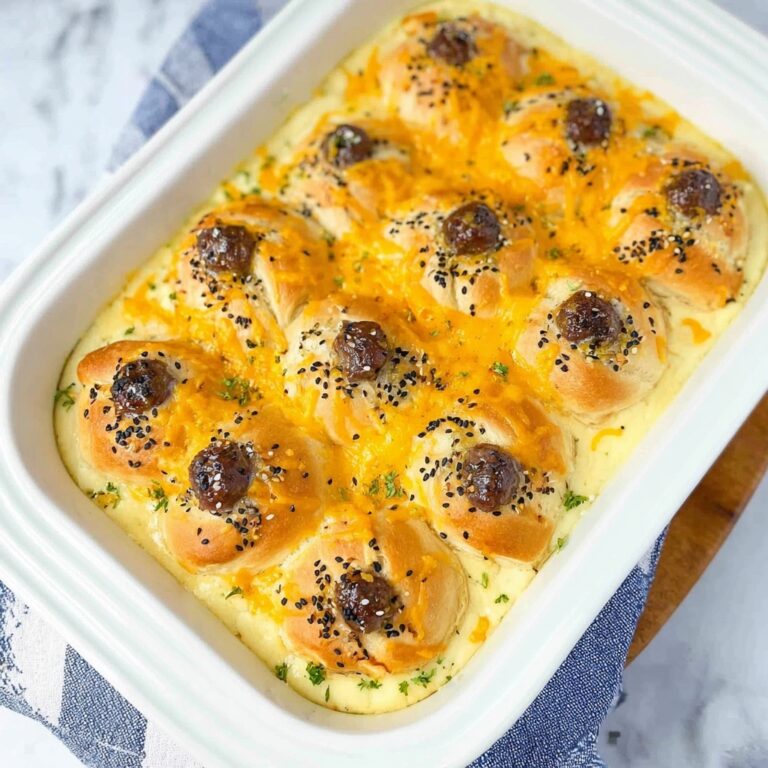 Sausage Crescent Roll Breakfast Casserole Recipe