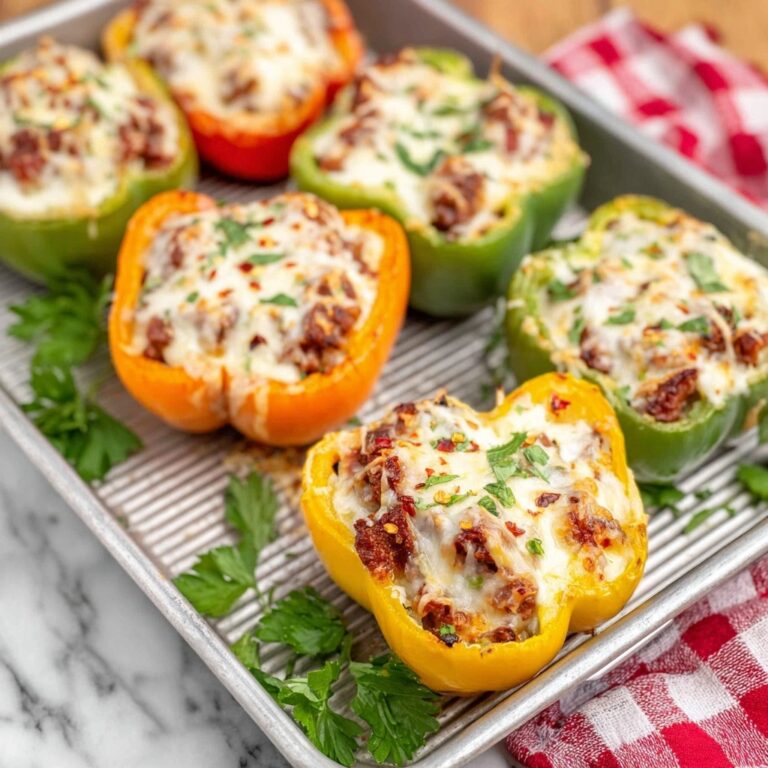 Lasagna Stuffed Peppers Recipe