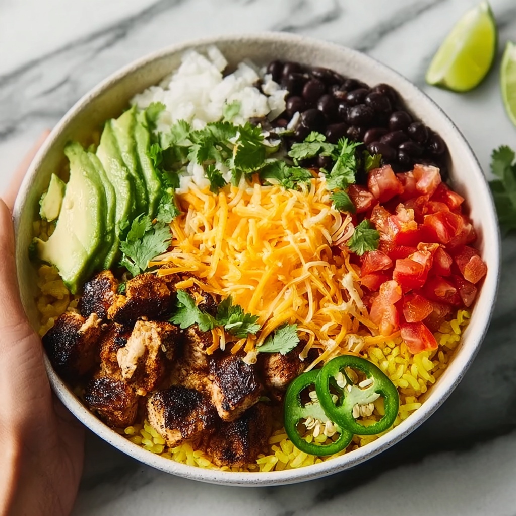 One Pan Chicken Burrito Bowl Recipe - Recipe Image