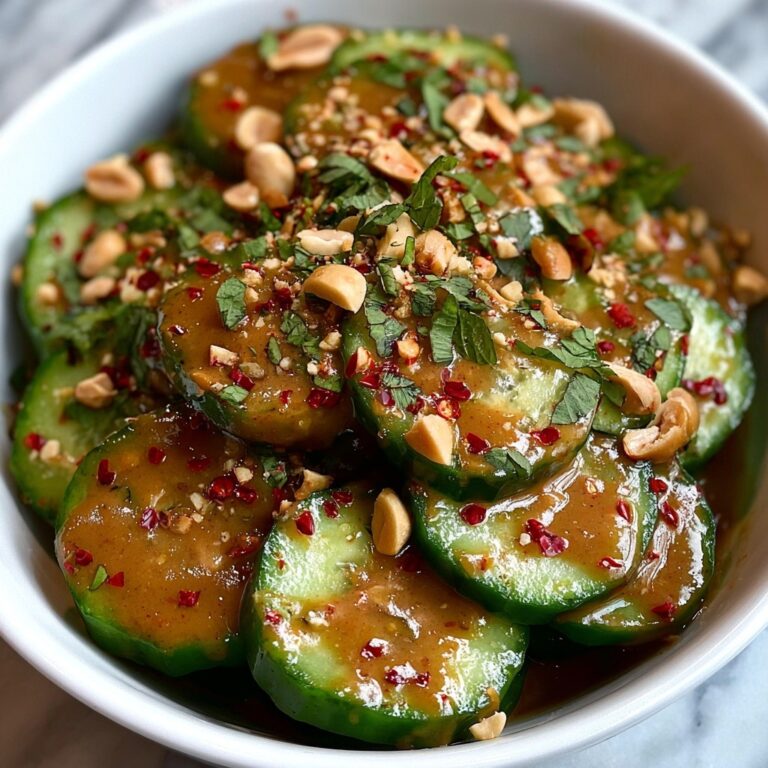 Cucumbers in Spicy Peanut Sauce Recipe