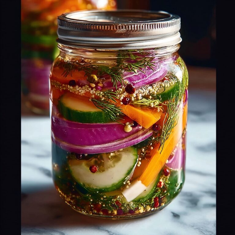 Crunchy Tangy Refrigerator Pickled Vegetables Recipe